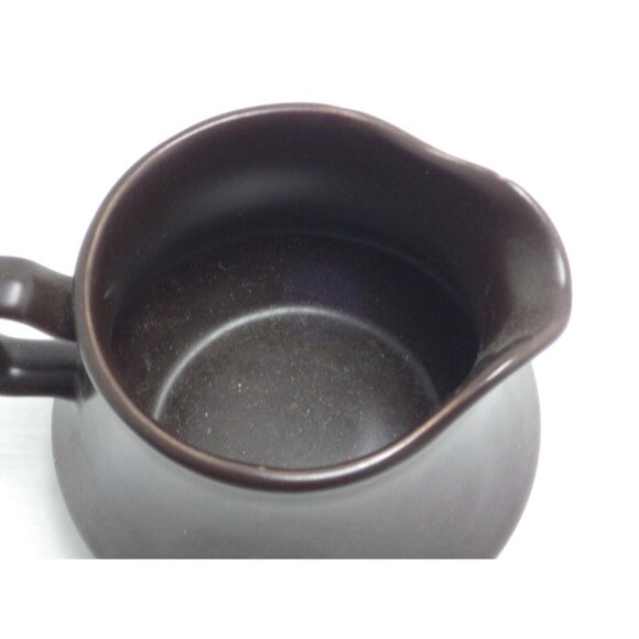 NIKKO Creamer Sugar Bowl Brown Stoneware Japan - Picture 9 of 16